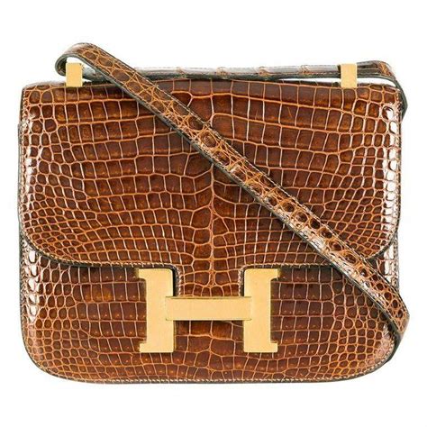 hermes constance wallet crocodile|vintage hermes crocodile handbag.